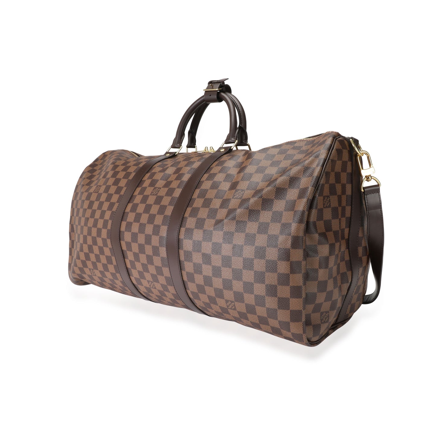 Louis Vuitton Louis Vuitton Damier Ebene Canvas Keepall Bandoulière 55