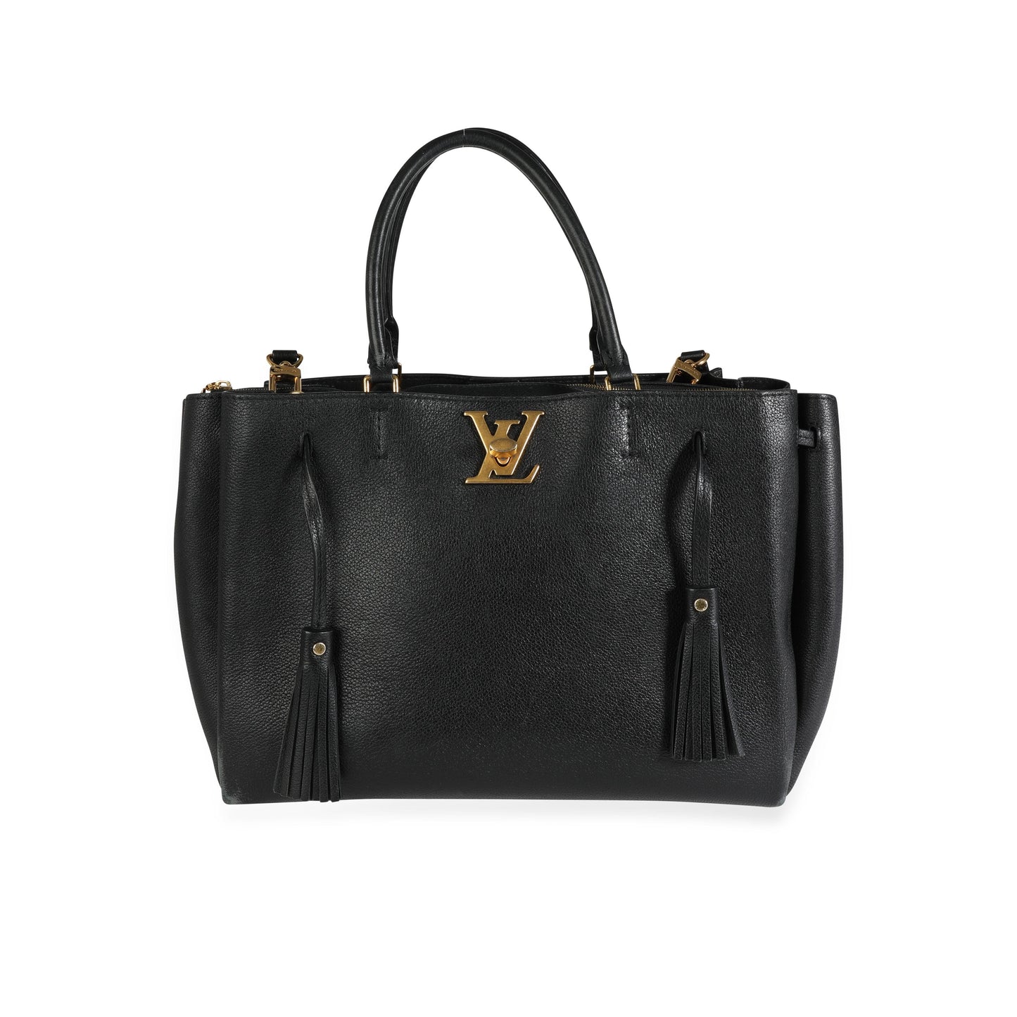 Louis Vuitton Louis Vuitton Black Calfskin Lockmeto Bag
