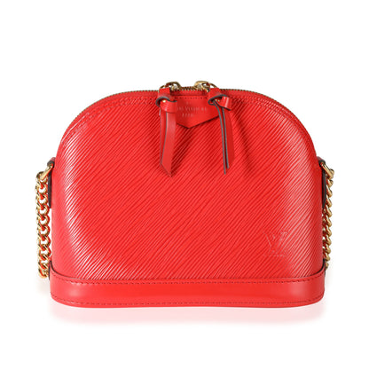 Louis Vuitton Louis Vuitton Rouge Epi Leather Alma Mini