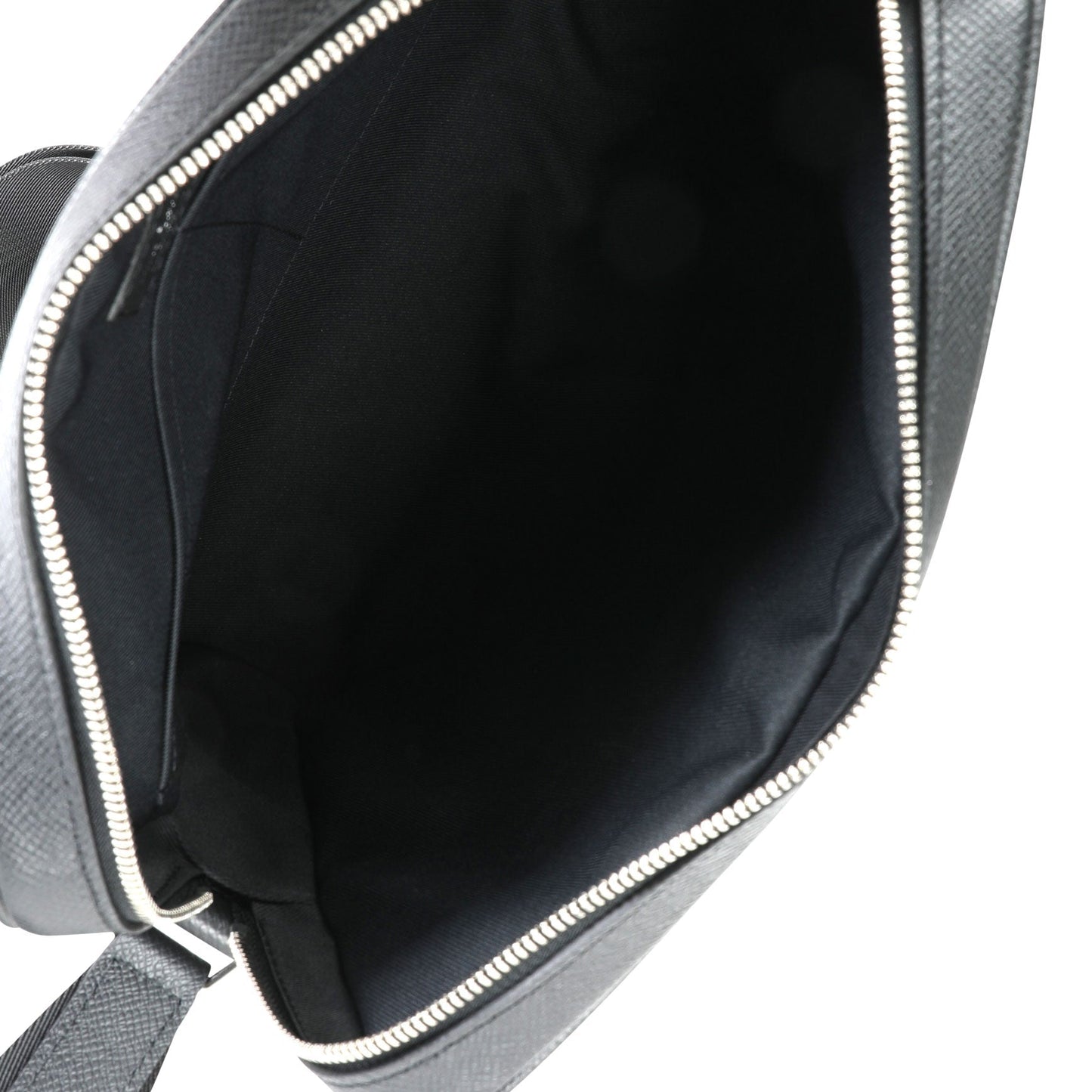 Louis Vuitton Louis Vuitton Black Taiga Leather Alex Messenger PM