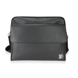 Louis Vuitton Louis Vuitton Black Taiga Leather Alex Messenger PM