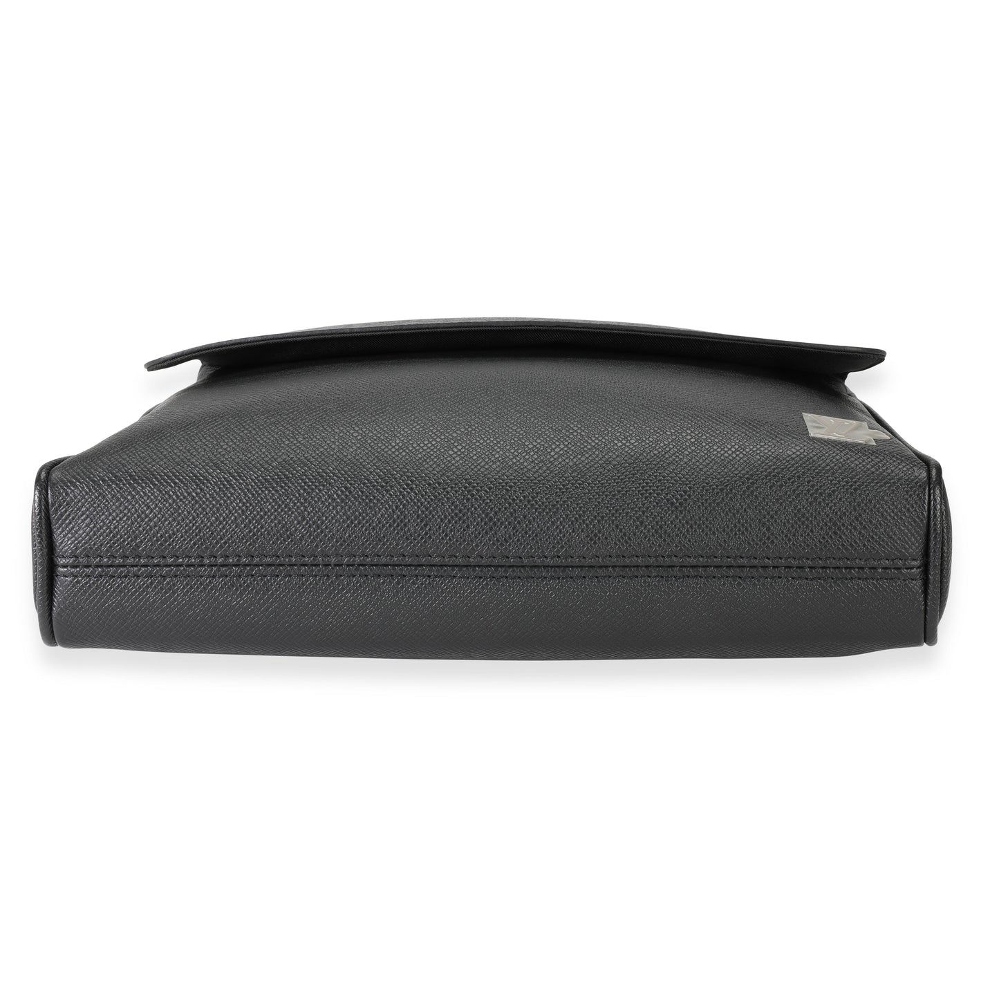 Louis Vuitton Louis Vuitton Black Taiga Leather Alex Messenger PM