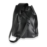 Louis Vuitton Louis Vuitton   Black Epi Leather Sac a Dos Drawstring Sling Backpack