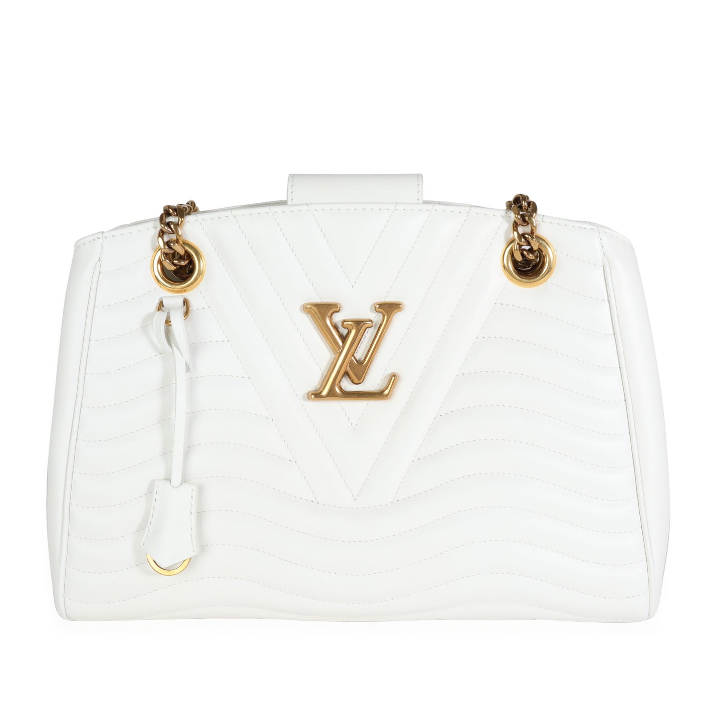 Louis Vuitton Louis Vuitton Snow Quilted Cowhide New Wave Chain Tote