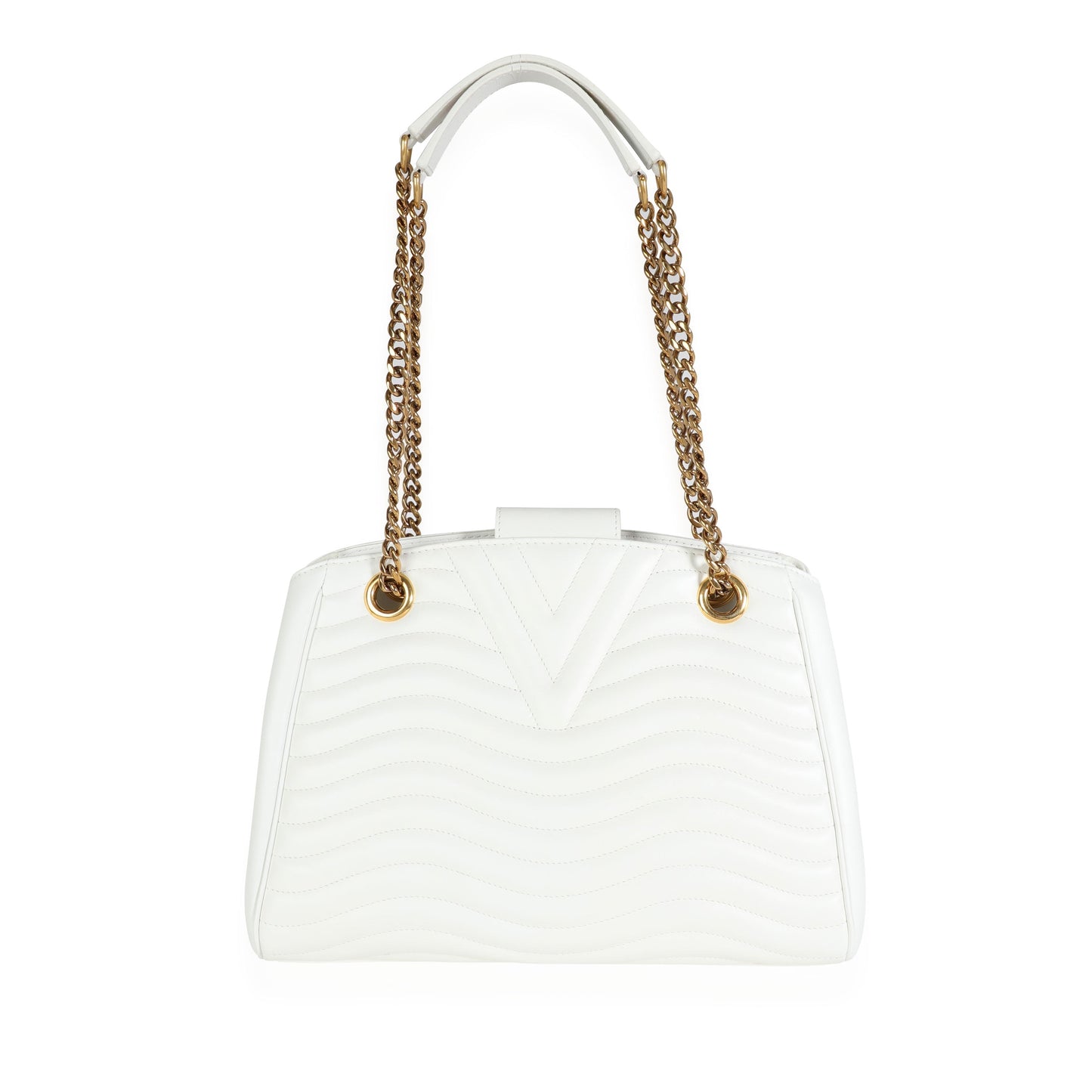 Louis Vuitton Louis Vuitton Snow Quilted Cowhide New Wave Chain Tote