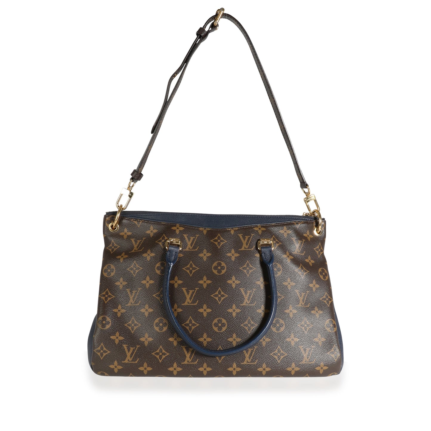 Louis Vuitton Louis Vuitton Monogram Canvas & Marine Bleu Pallas MM