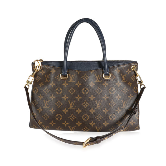 Louis Vuitton Louis Vuitton Monogram Canvas & Marine Bleu Pallas MM