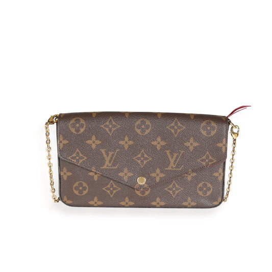 Louis Vuitton Louis Vuitton Fuchsia & Monogram Canvas Félicie Pochette