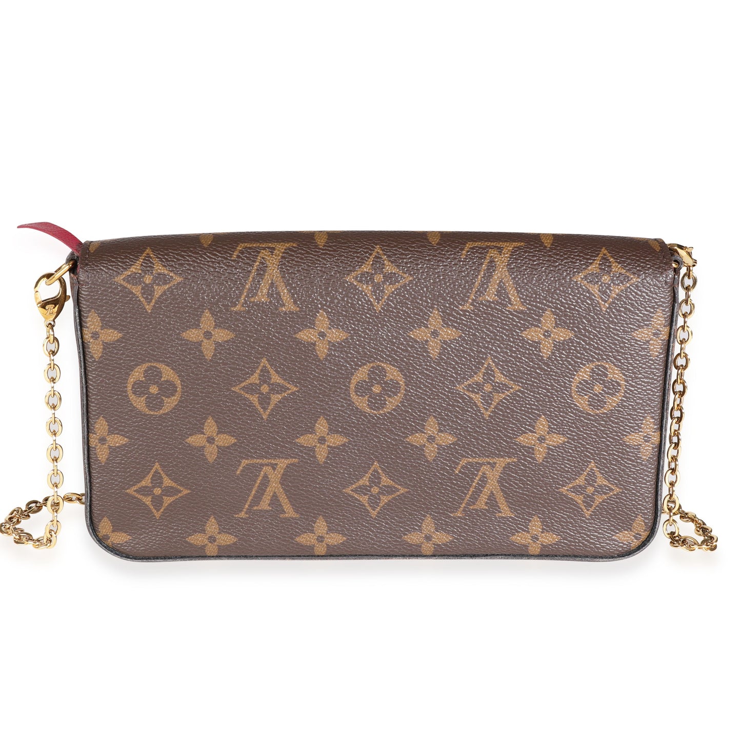 Louis Vuitton Louis Vuitton Fuchsia & Monogram Canvas Félicie Pochette