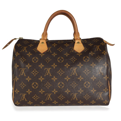 Louis Vuitton Louis Vuitton Monogram Canvas Speedy 30