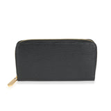 Louis Vuitton Louis Vuitton Black Epi Leather Zippy Wallet