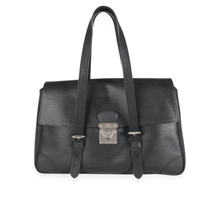Louis Vuitton Louis Vuitton Black Epi Leather Segur MM