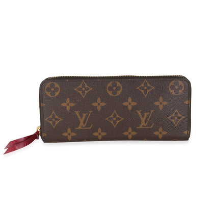 Louis Vuitton Louis Vuitton Monogram Canvas Clémence Wallet