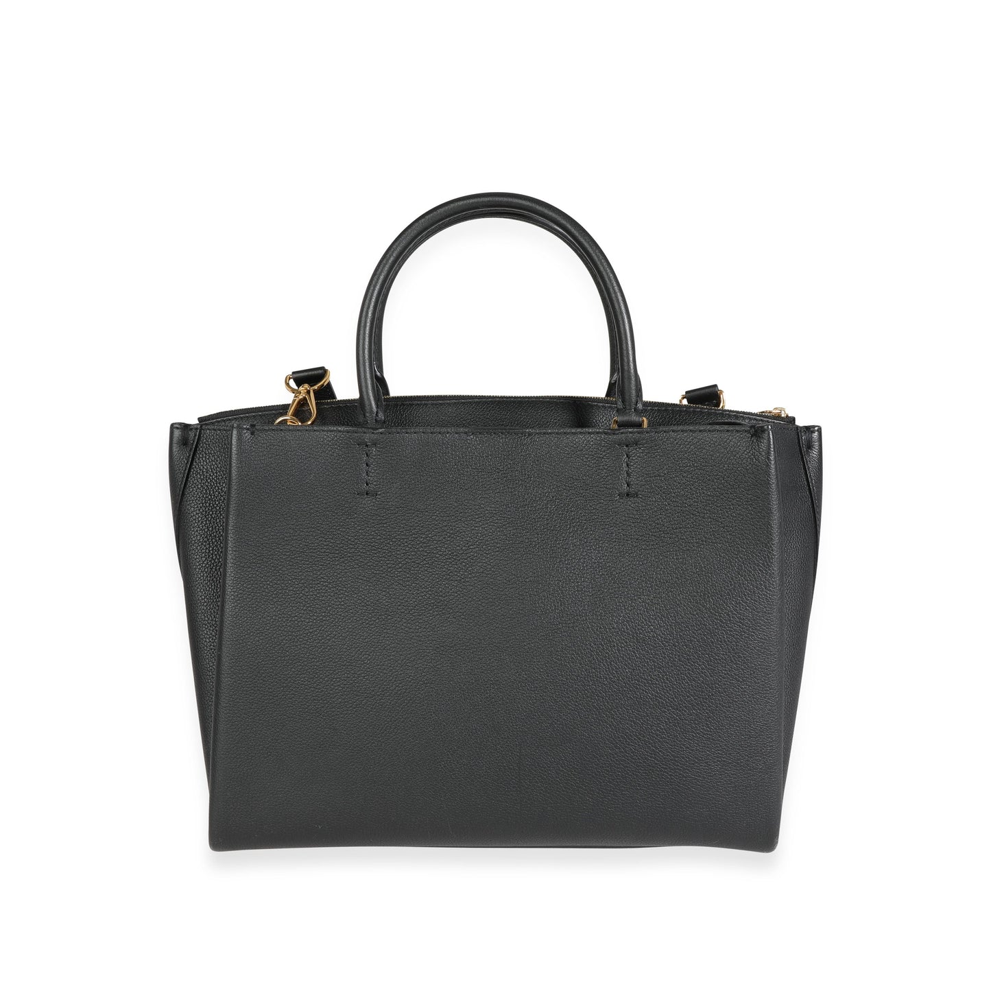 Louis Vuitton Louis Vuitton Black Grained Calfskin Lockmeto Tote