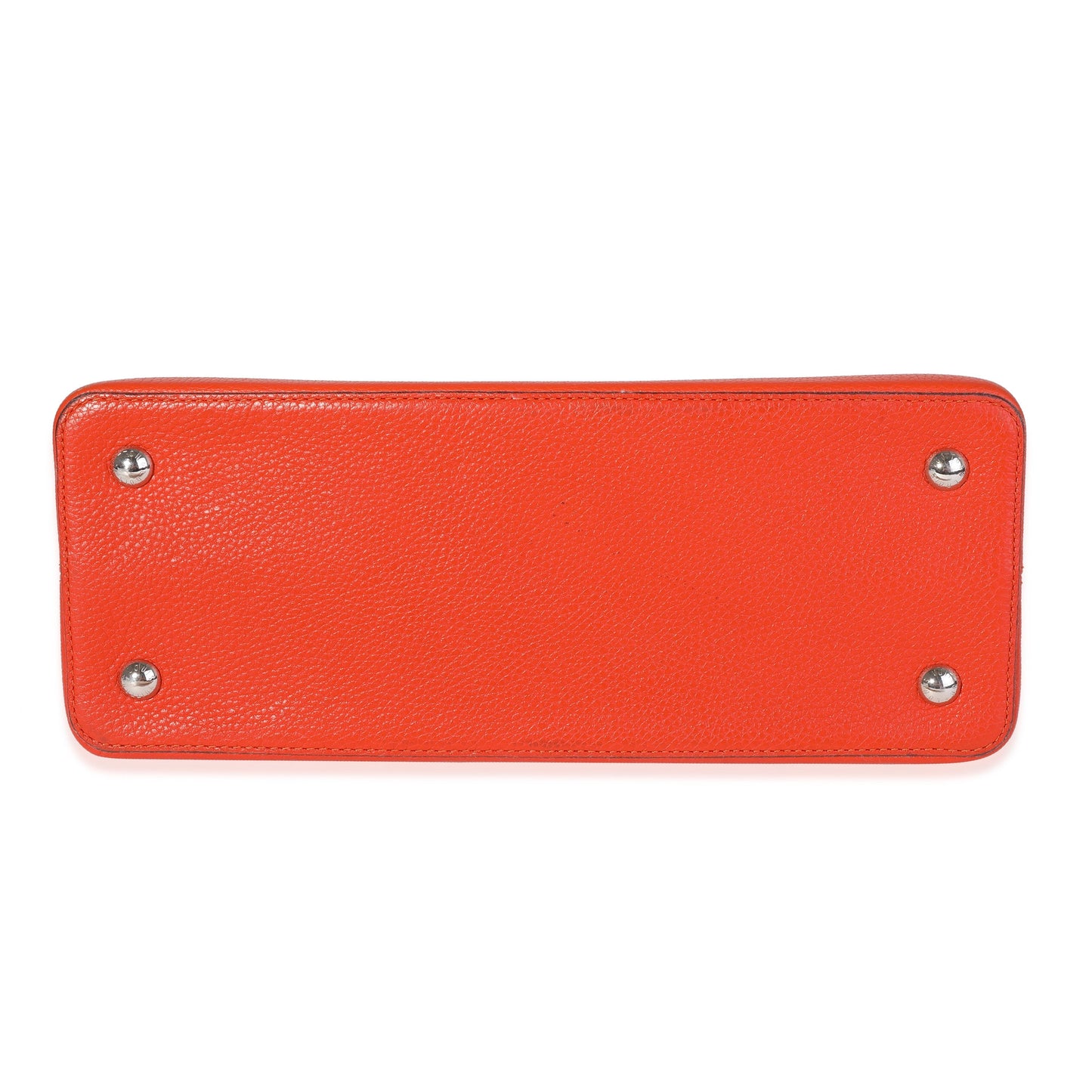 Louis Vuitton Orange Taurillon Leather Capucines MM