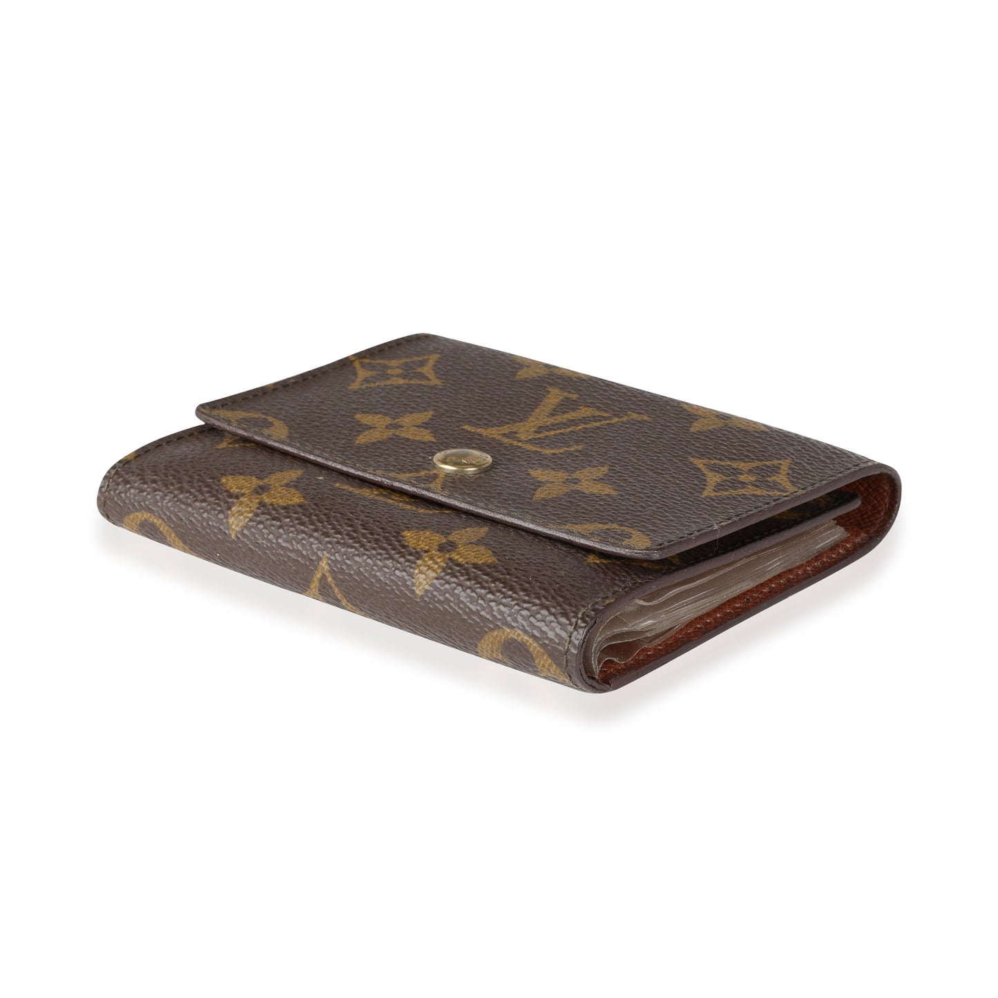 Louis Vuitton Louis Vuitton   Monogram Canvas Trifold Business Card Holder
