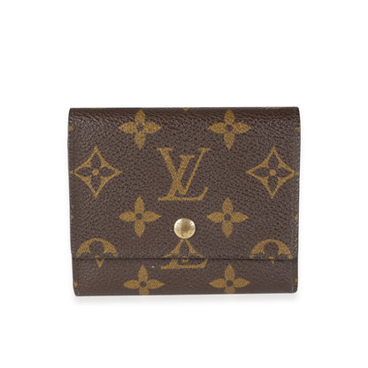 Louis Vuitton Louis Vuitton   Monogram Canvas Trifold Business Card Holder