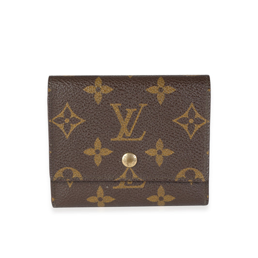 Louis Vuitton Louis Vuitton   Monogram Canvas Trifold Business Card Holder