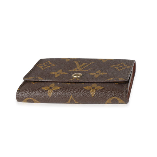 Louis Vuitton Louis Vuitton   Monogram Canvas Trifold Business Card Holder