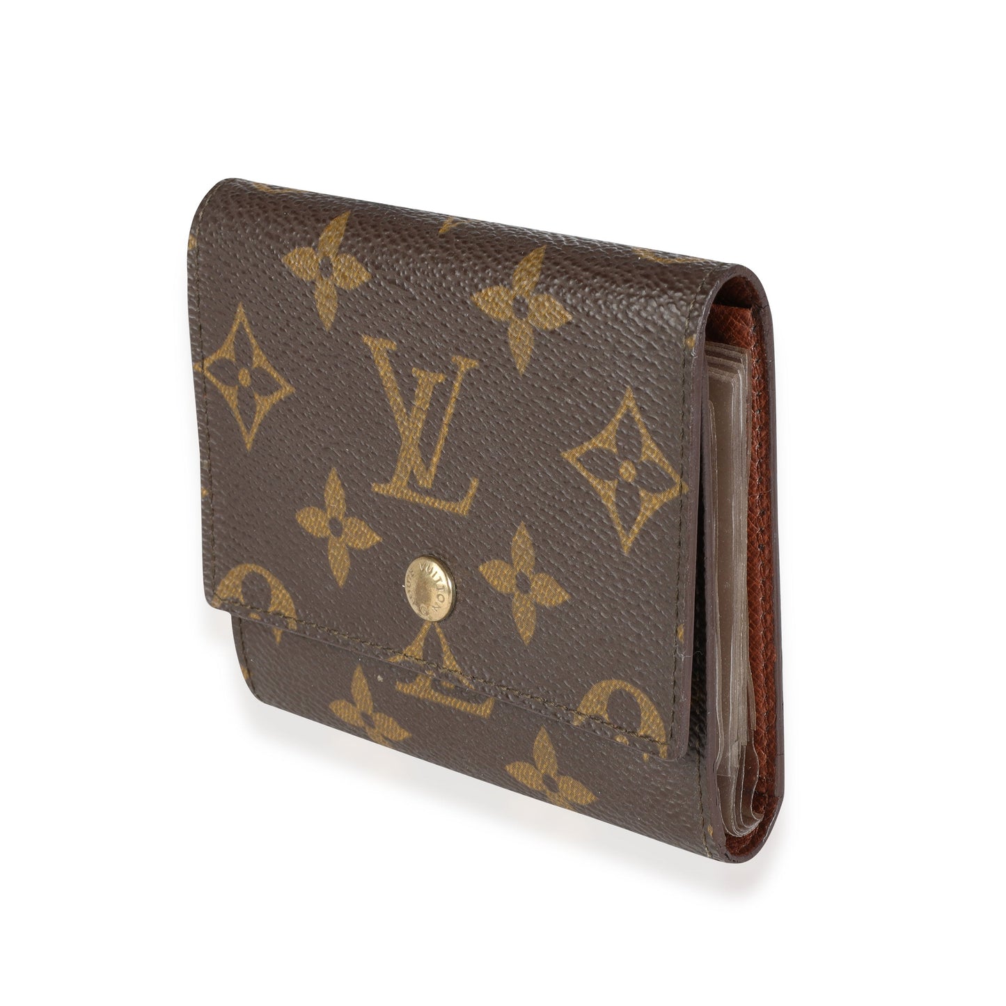 Louis Vuitton Louis Vuitton   Monogram Canvas Trifold Business Card Holder
