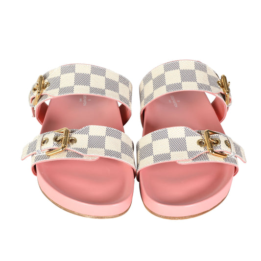 Louis Vuitton Louis Vuitton Damier Azur Bom Dia Flat Mule (US Size 9)