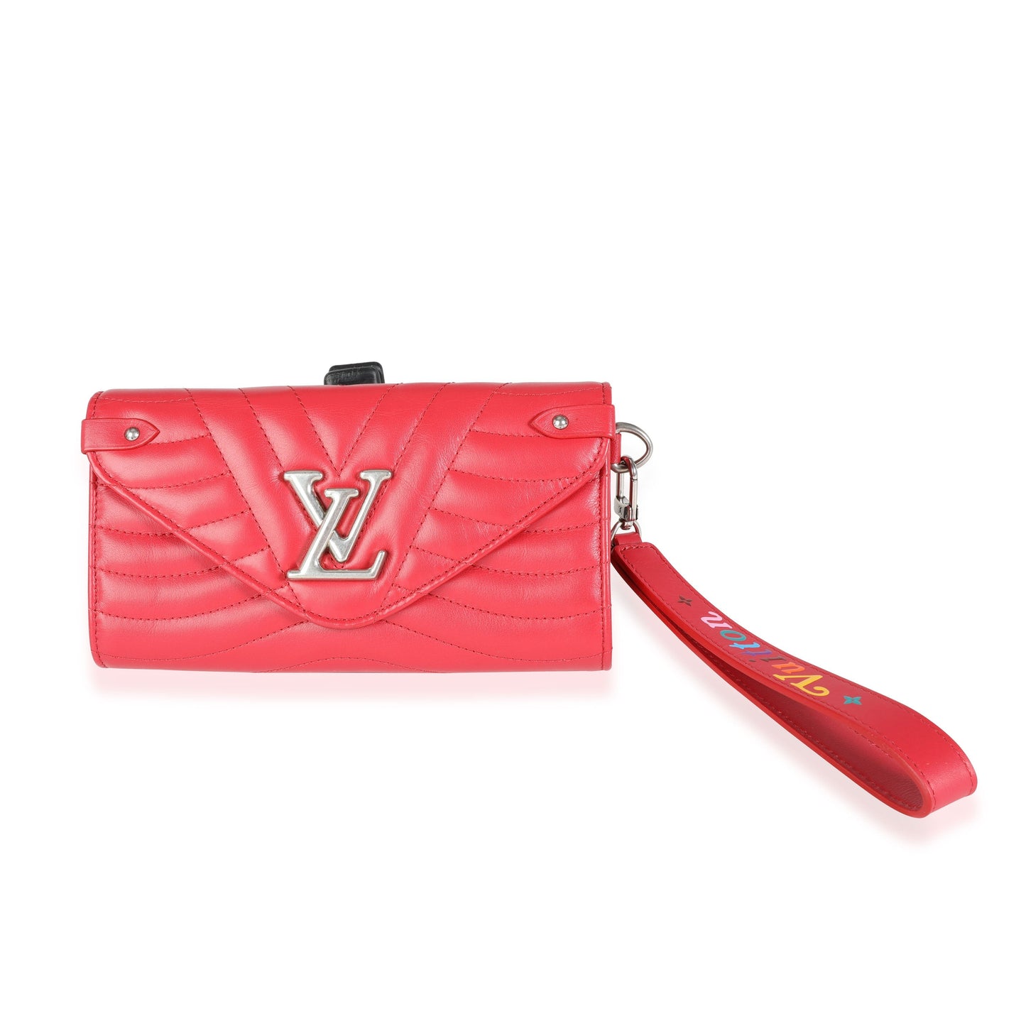 Louis Vuitton Louis Vuitton Red Quilted Cowhide New Wave Wristlet Wallet
