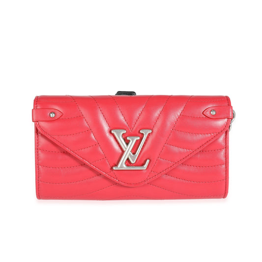 Louis Vuitton Louis Vuitton Red Quilted Cowhide New Wave Wristlet Wallet