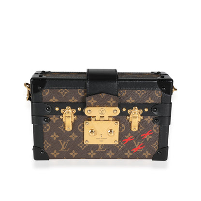 Louis Vuitton Louis Vuitton Monogram Canvas & Black Calfskin Petite Malle