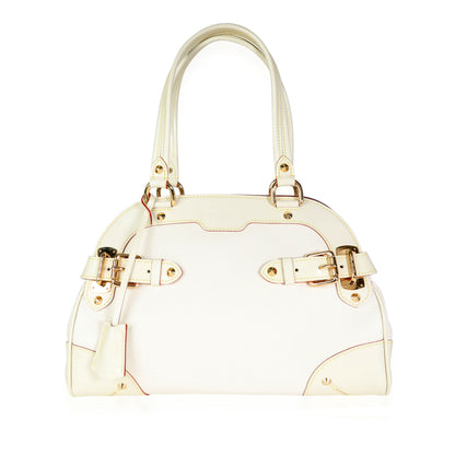 Louis Vuitton Louis Vuitton White Suhali Leather Le Radieux Bag
