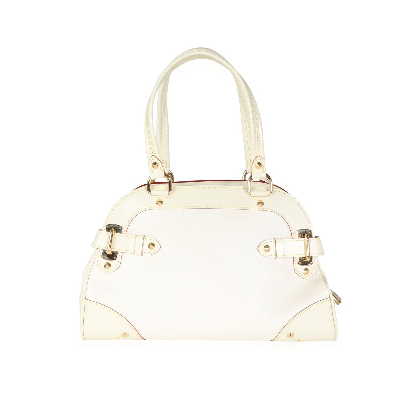 Louis Vuitton Louis Vuitton White Suhali Leather Le Radieux Bag