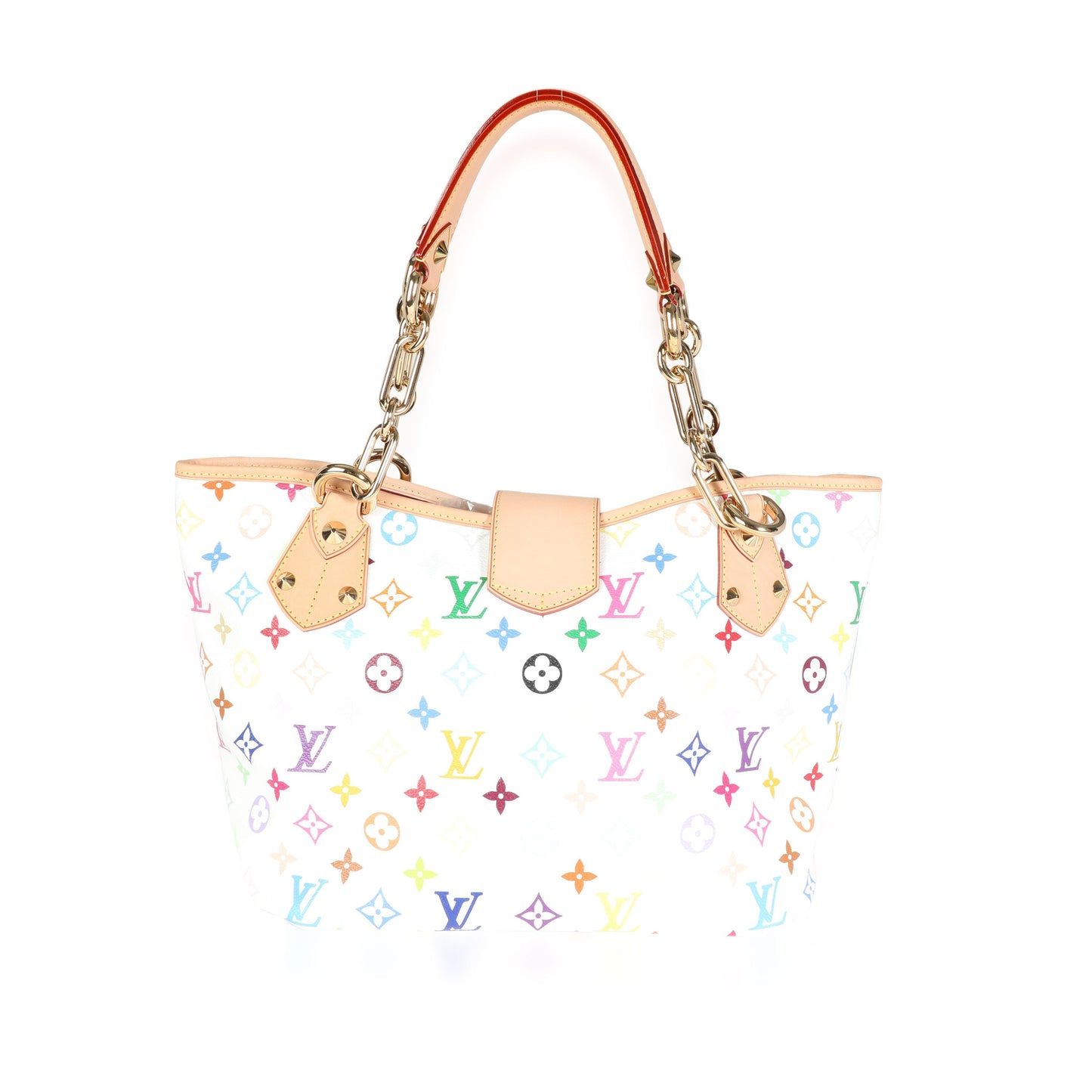 Louis Vuitton Louis Vuitton x Takashi Murakami White Monogram Multicolore Canvas Annie GM