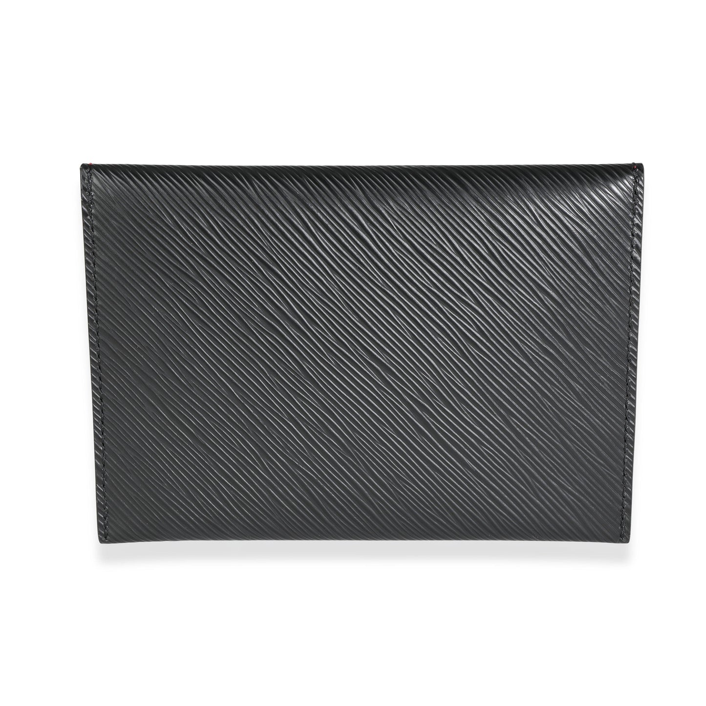 Louis Vuitton Louis Vuitton Black Epi Leather Invitation Envelope Clutch