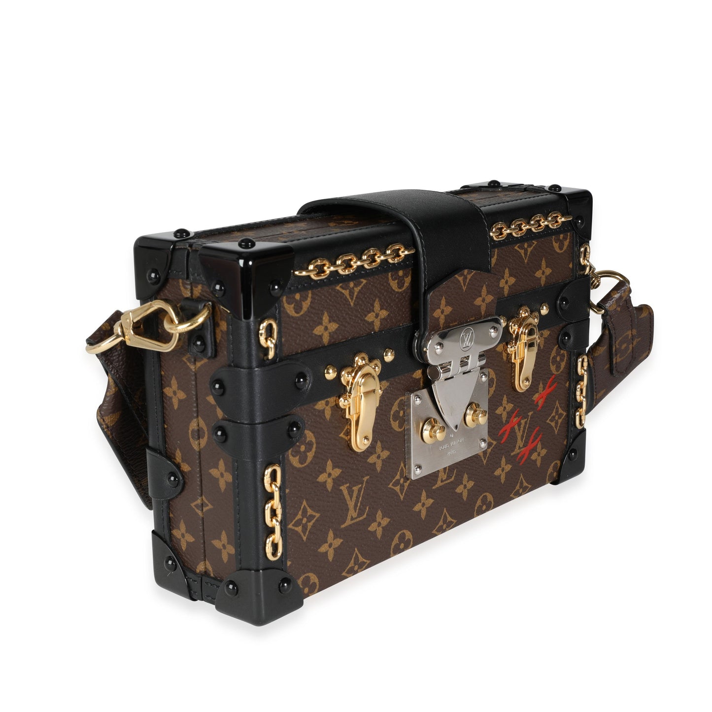 Louis Vuitton Louis Vuitton Monogram Canvas Chain Detail Petite Malle