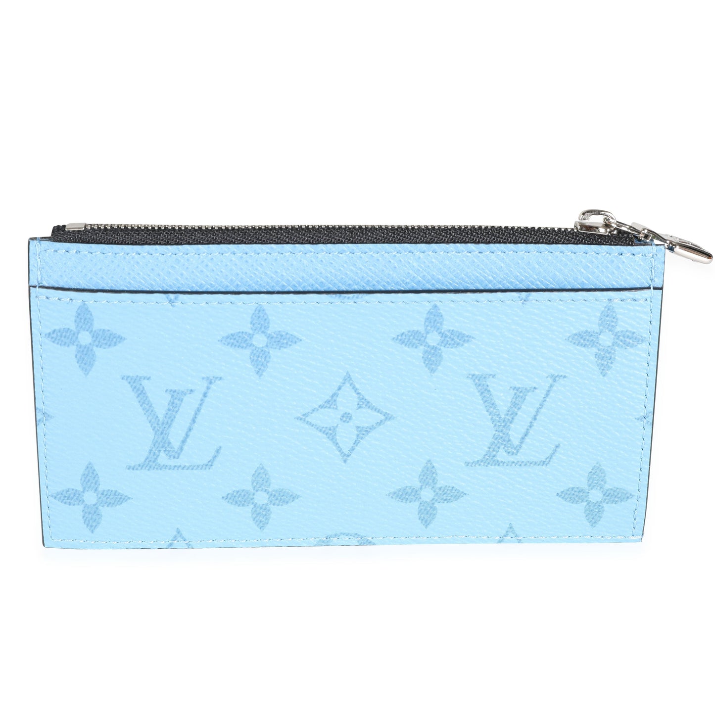 Louis Vuitton Louis Vuitton Denim Blue Taigarama Coin Card Holder