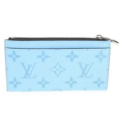 Louis Vuitton Louis Vuitton Denim Blue Taigarama Coin Card Holder