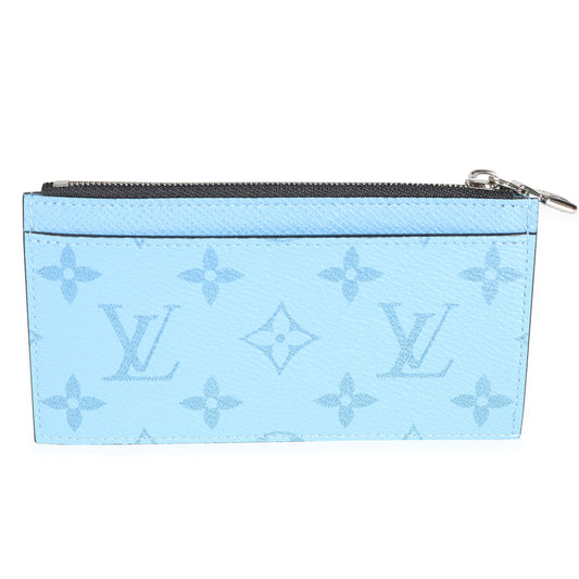 Louis Vuitton Louis Vuitton Denim Blue Taigarama Coin Card Holder