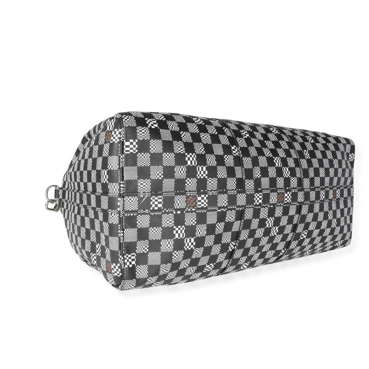 Louis Vuitton Louis Vuitton Black & White Distorted Damier Keepall Bandoulière 50