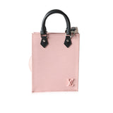 Louis Vuitton Louis Vuitton Rose Ballerine Epi & Black Leather Petit Sac Plat