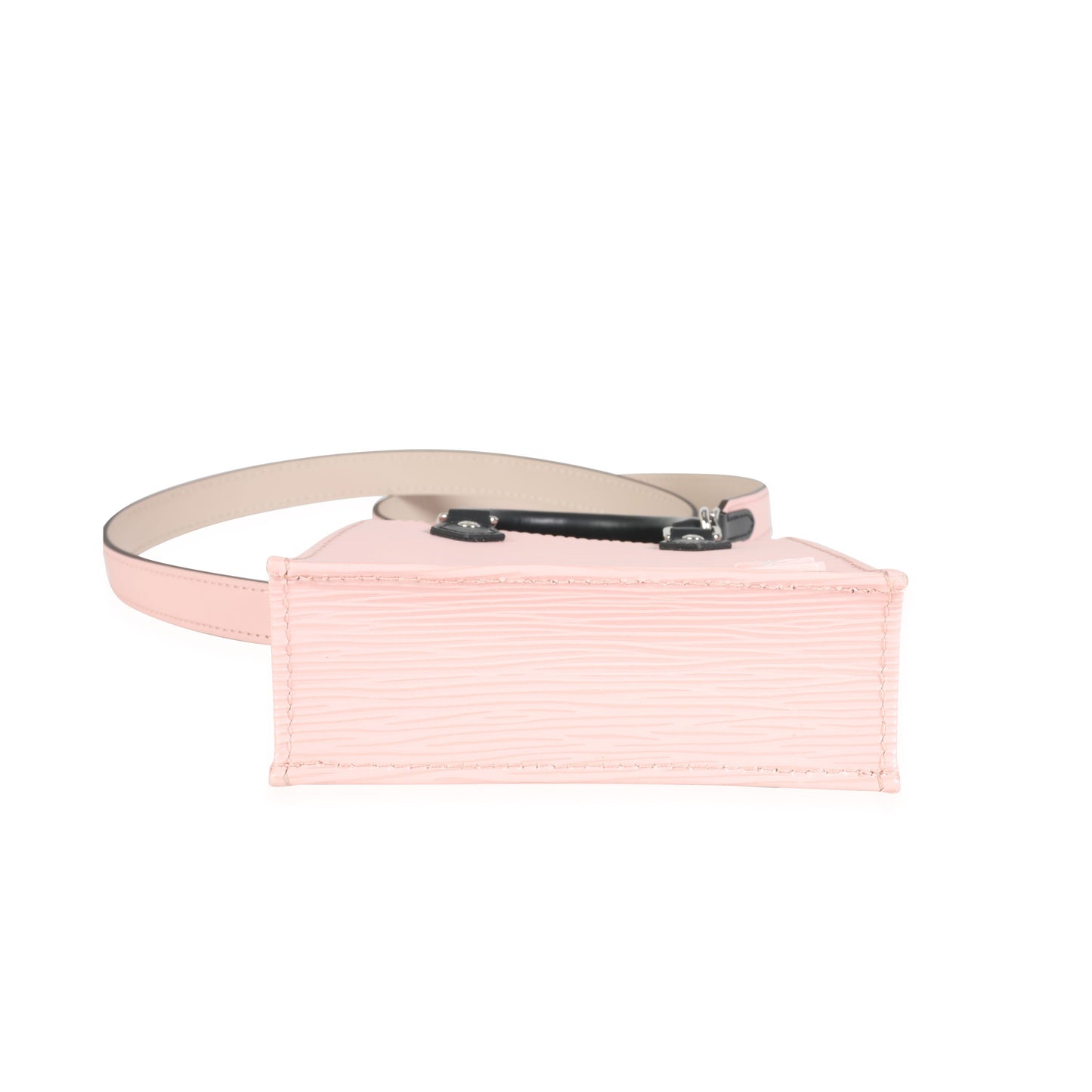 Louis Vuitton Louis Vuitton Rose Ballerine Epi & Black Leather Petit Sac Plat