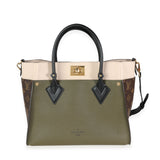 Louis Vuitton Louis Vuitton Laurier Green, Toffee Latte Beige & Monogram Canvas On My Side MM