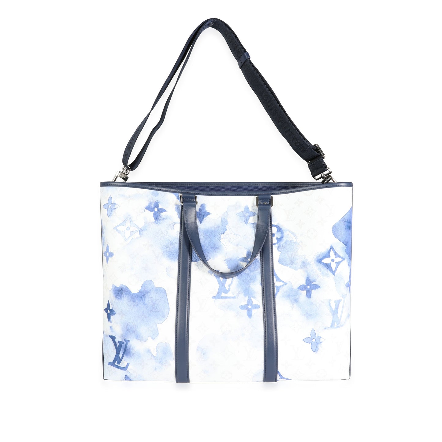 Louis Vuitton Louis Vuitton Limited Edition Blue Watercolor Monogram Coated Canvas New Tote GM