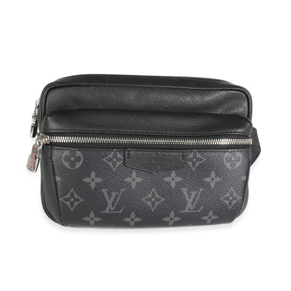 Louis Vuitton Louis Vuitton Black Taiga Leather & Monogram Eclipse Canvas Outdoor Messenger
