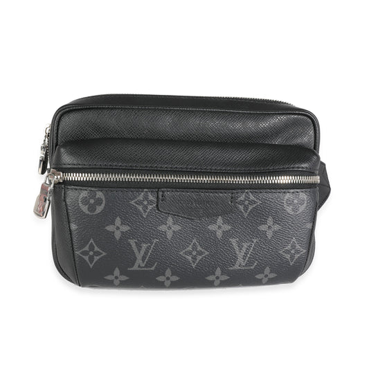 Louis Vuitton Louis Vuitton Black Taiga Leather & Monogram Eclipse Canvas Outdoor Messenger