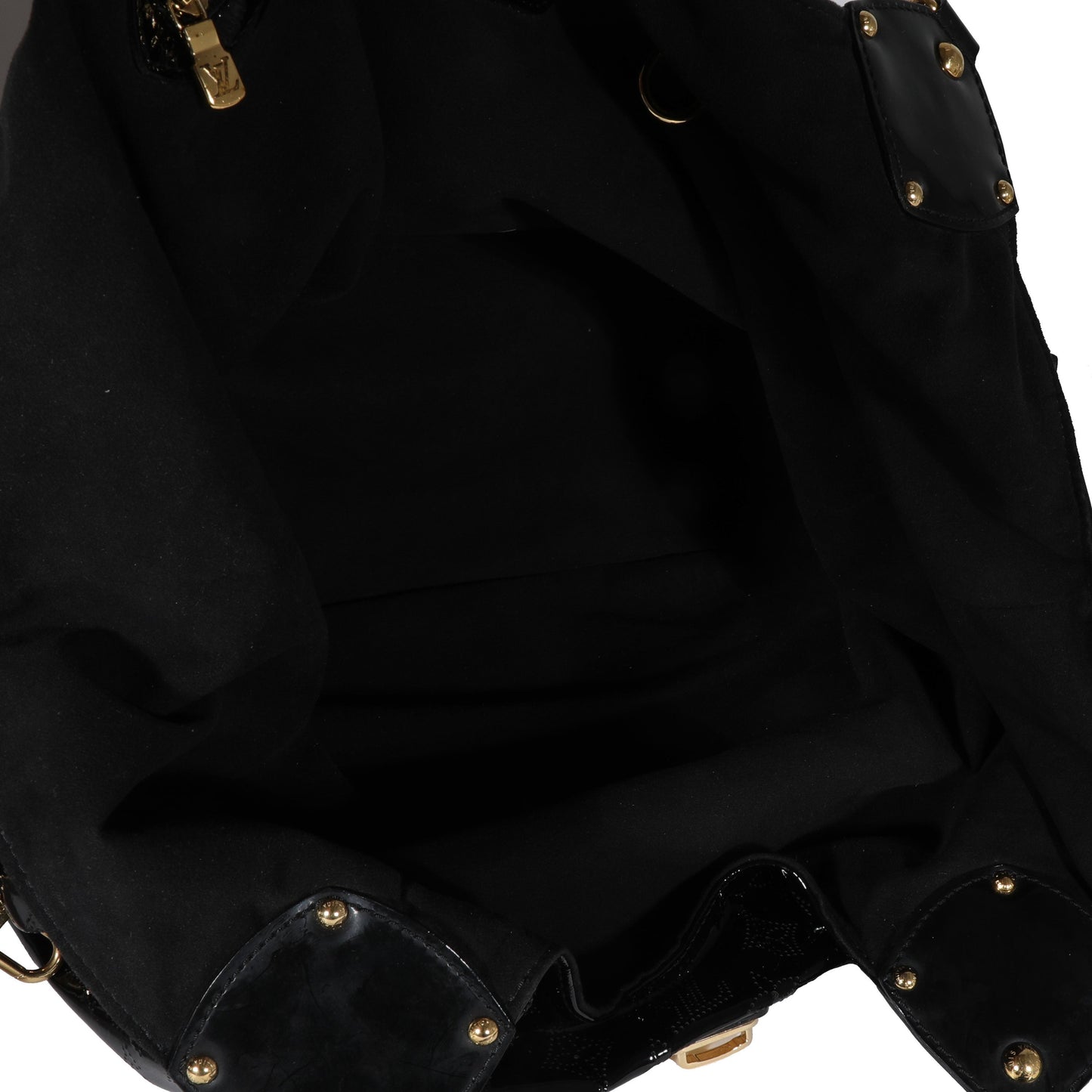 Louis Vuitton Louis Vuitton Black Patent Mahina Surya XL Hobo