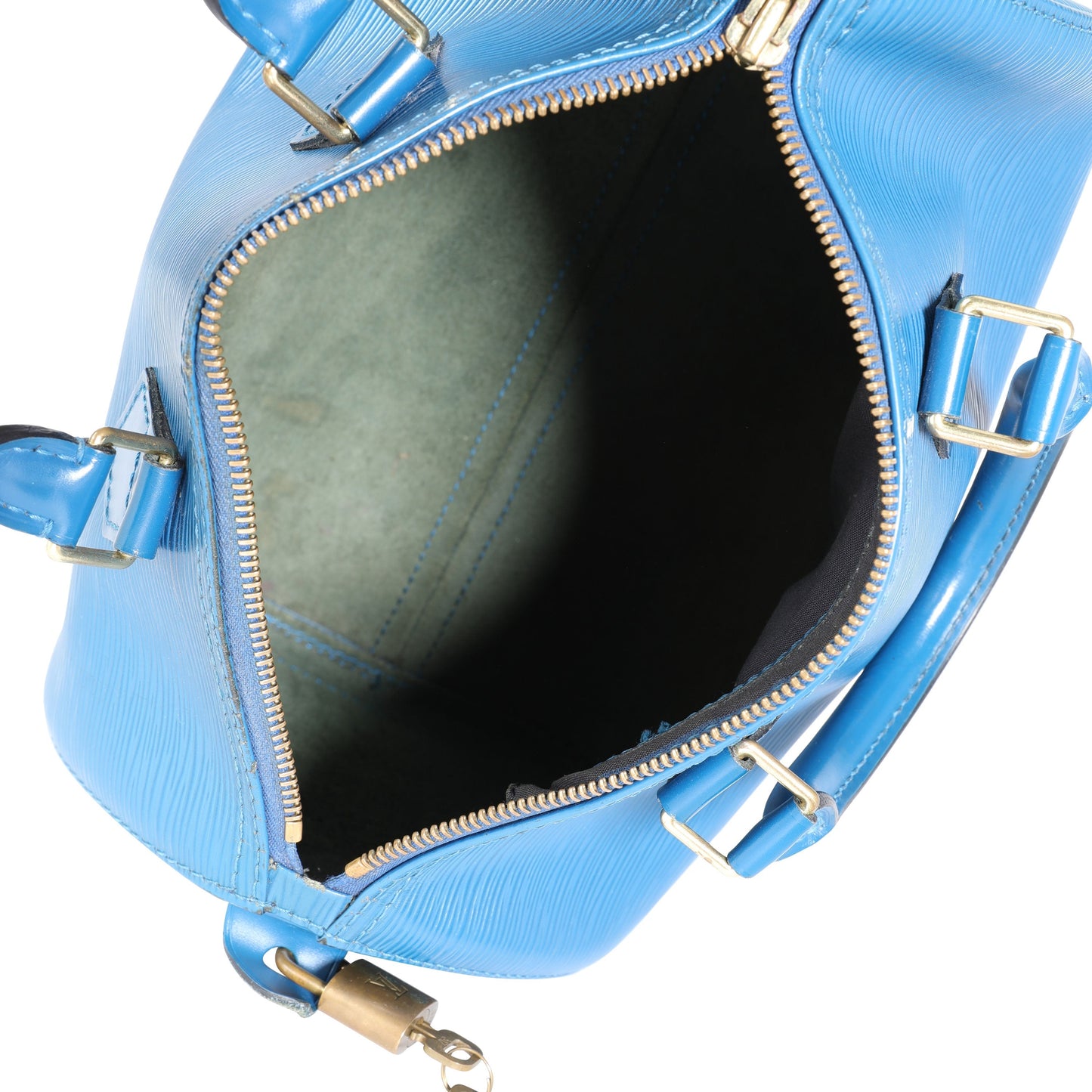 Louis Vuitton Louis Vuitton   Toledo Blue Epi Leather Speedy 25