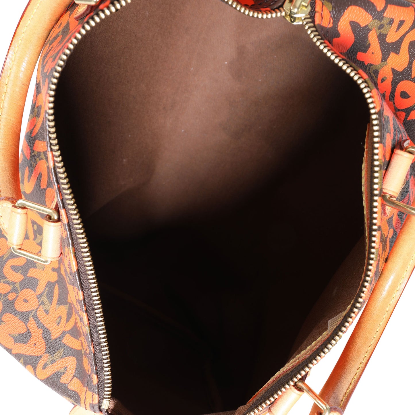 Louis Vuitton Louis Vuitton x Stephen Spro  Orange Graffiti Monogram Canvas Speedy 30