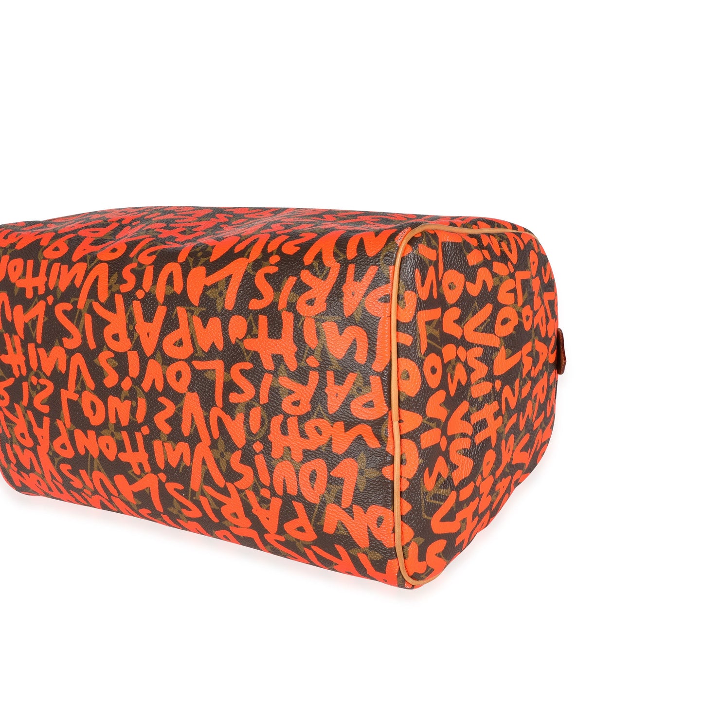 Louis Vuitton Louis Vuitton x Stephen Spro  Orange Graffiti Monogram Canvas Speedy 30