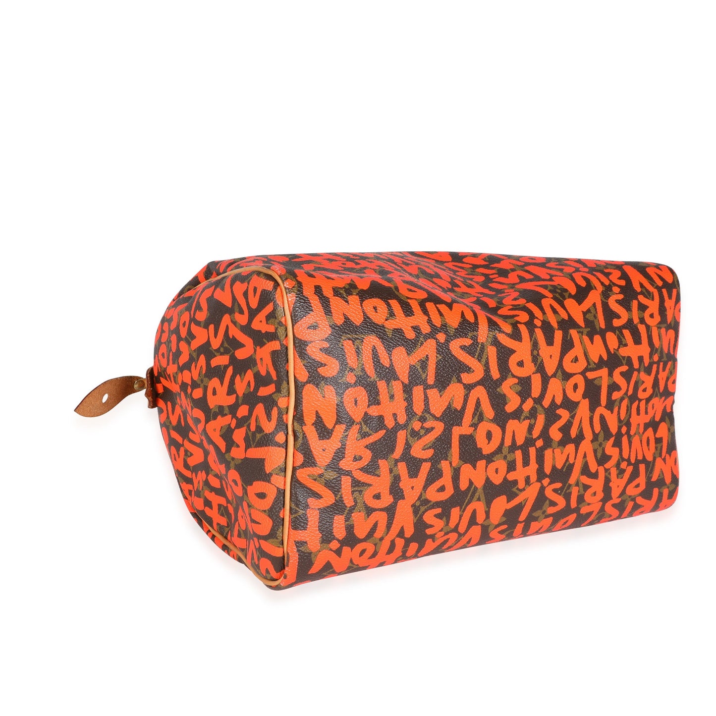 Louis Vuitton Louis Vuitton x Stephen Spro  Orange Graffiti Monogram Canvas Speedy 30