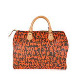 Louis Vuitton Louis Vuitton x Stephen Spro  Orange Graffiti Monogram Canvas Speedy 30