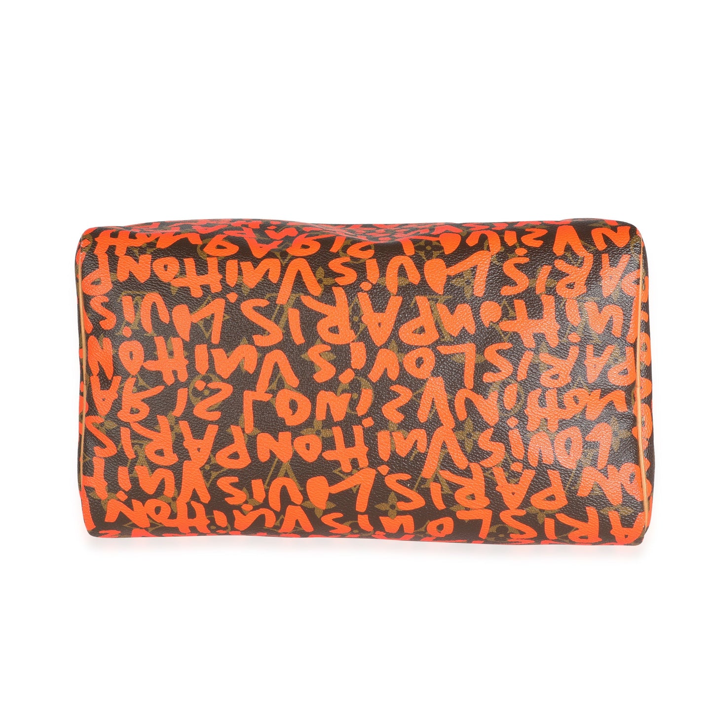 Louis Vuitton Louis Vuitton x Stephen Spro  Orange Graffiti Monogram Canvas Speedy 30